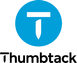 Thumbtack logo on a white background