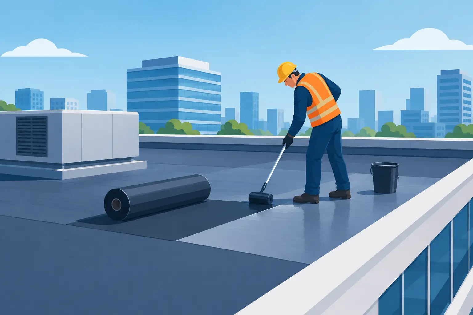 Flat Roof Repair for Commercial Buildings