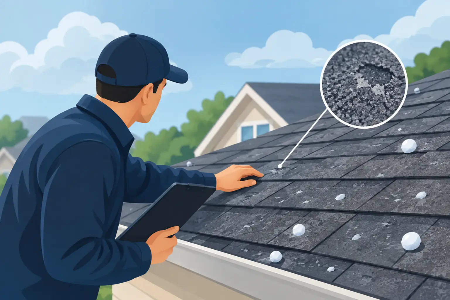 Hail Damage Roof Repair Starts With an Inspection