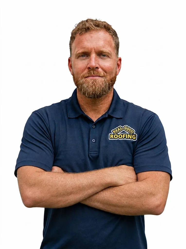 Justin Shoemaker, owner of Real Good Roofing