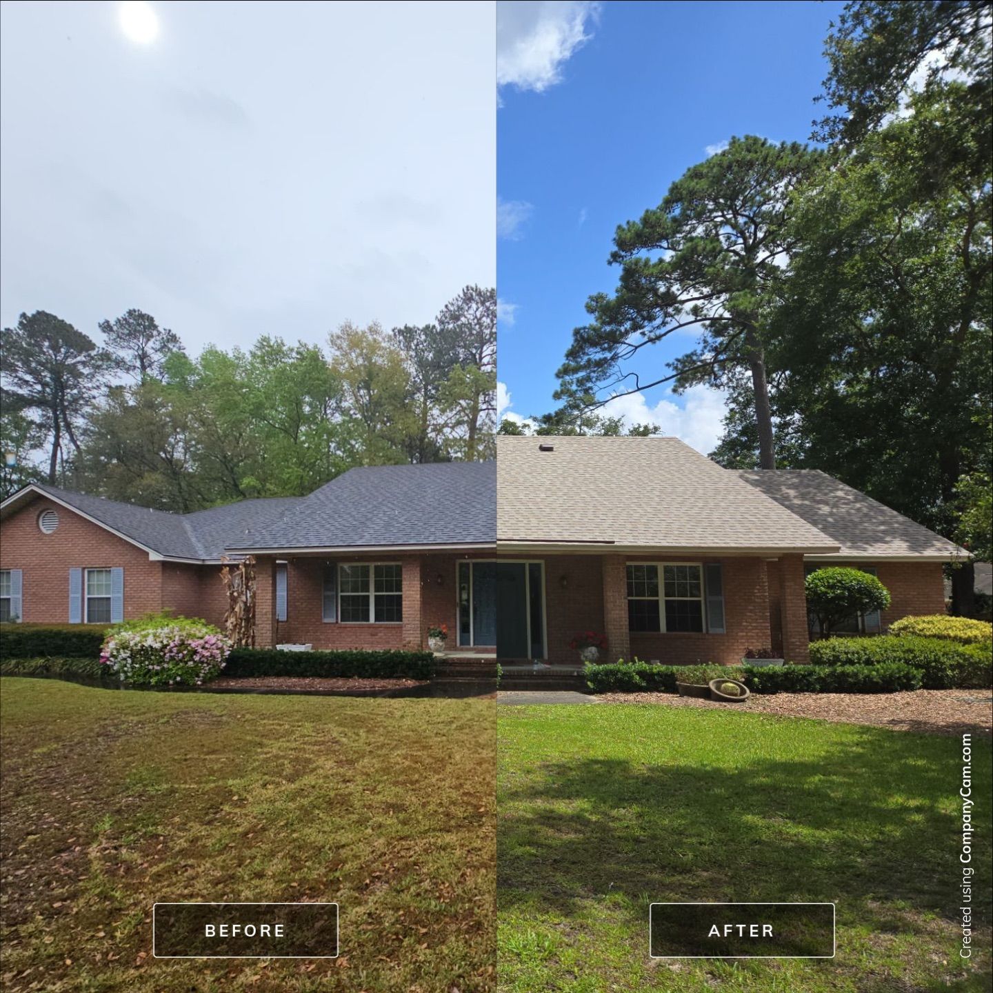 Roof before and after - Real Good Roofing, serving Register
