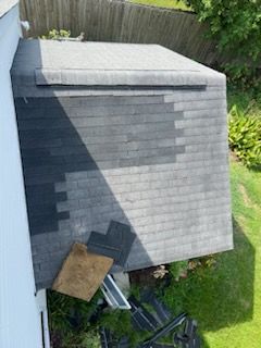 Roof before and after - Real Good Roofing, serving Pooler
