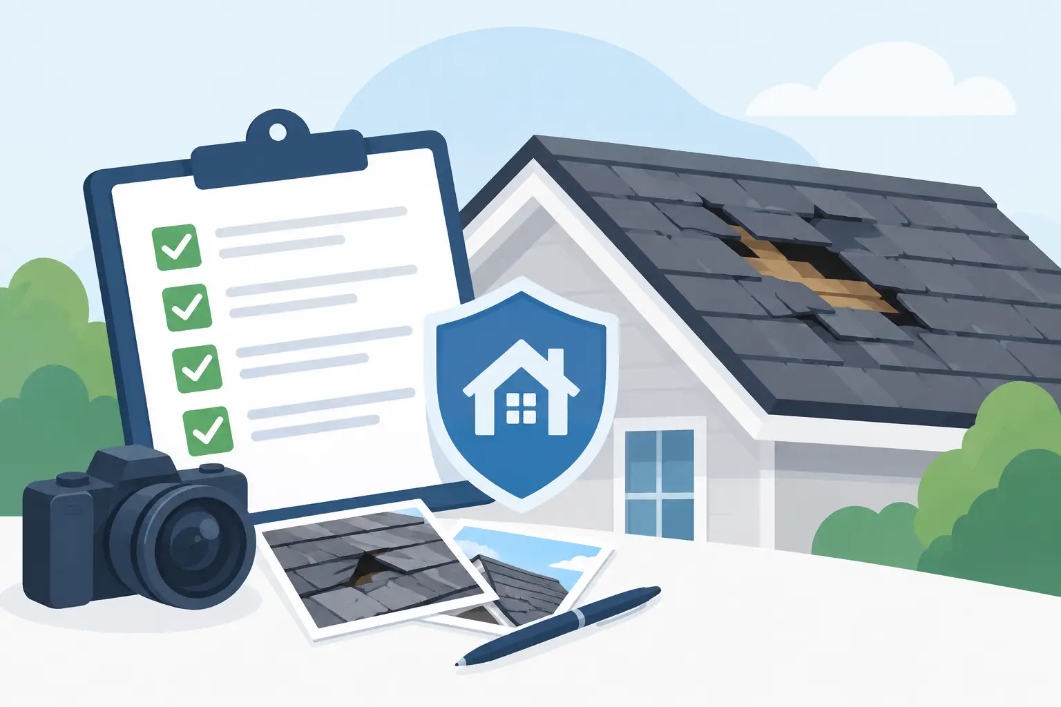 Roof Damage Insurance Claim Documentation Checklist